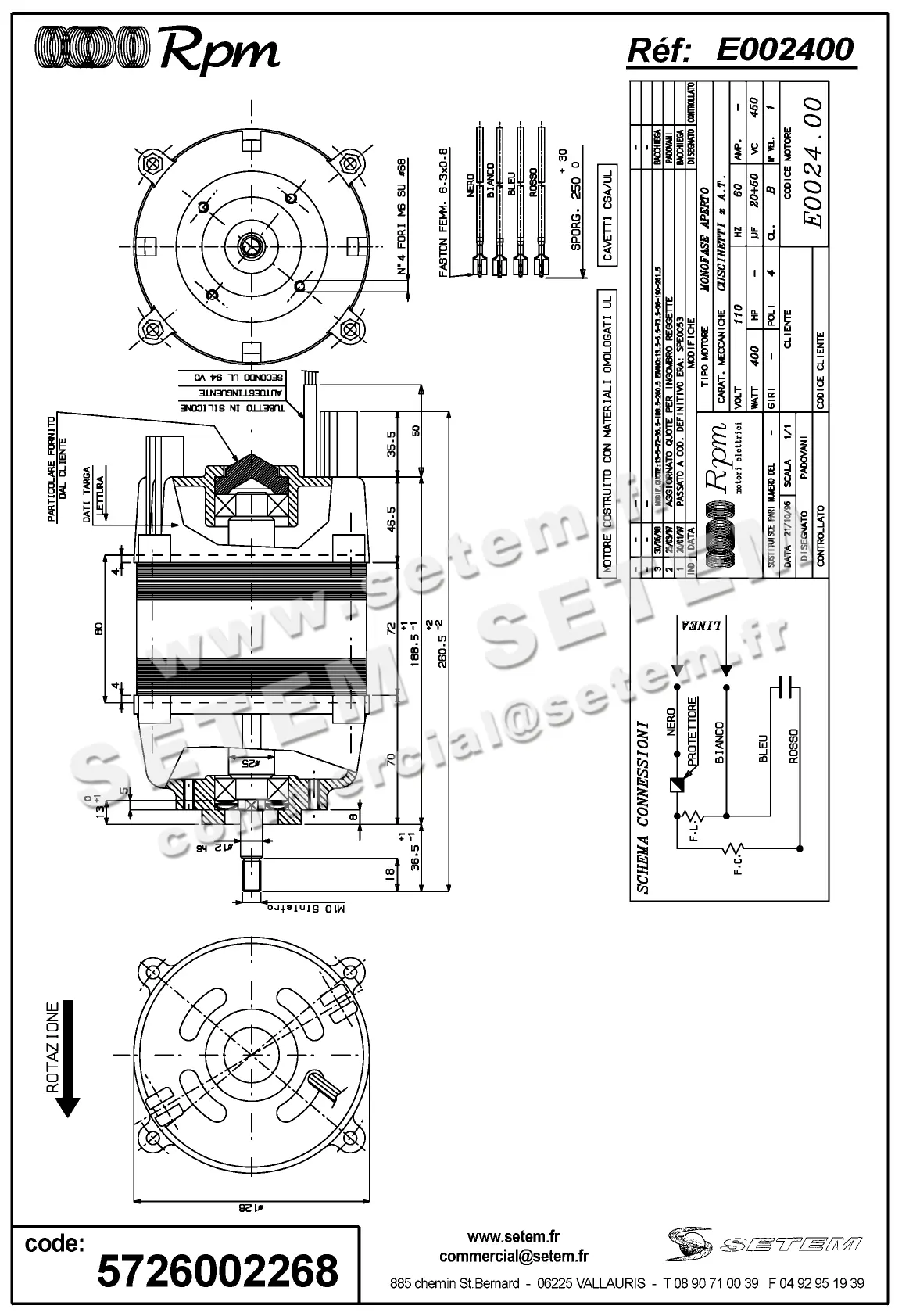 5726002268-MOTEUR RPM E002400