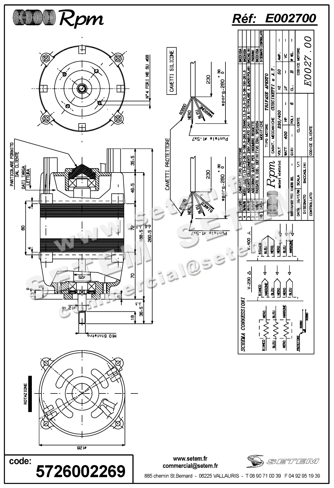 5726002269-MOTEUR RPM E002700