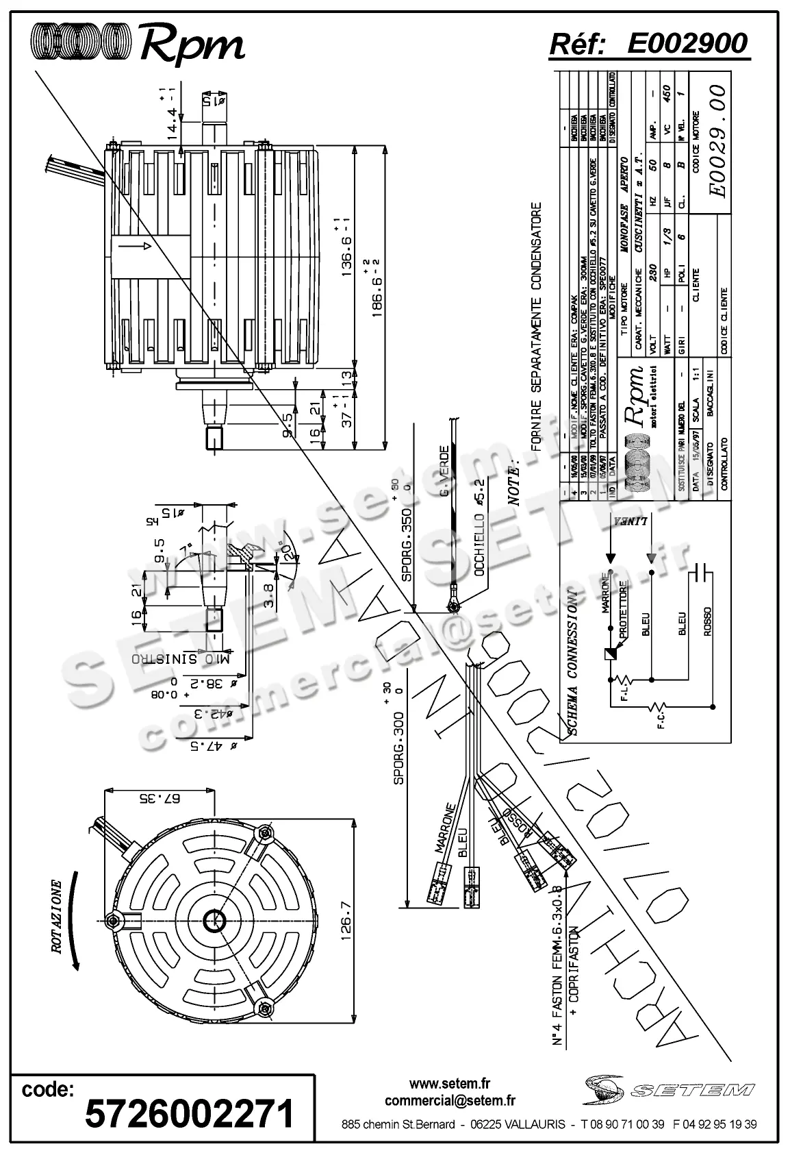 5726002271-MOTEUR RPM E002900
