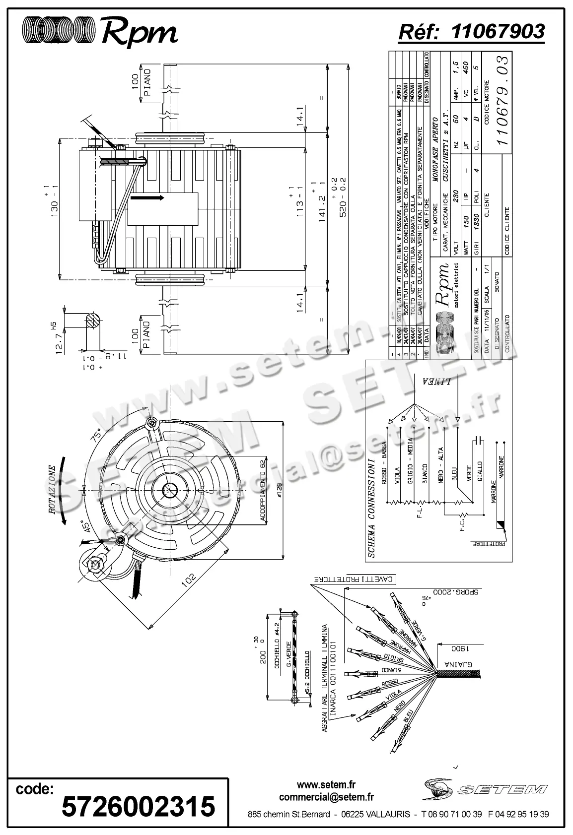 5726002315-MOTEUR RPM 11067903