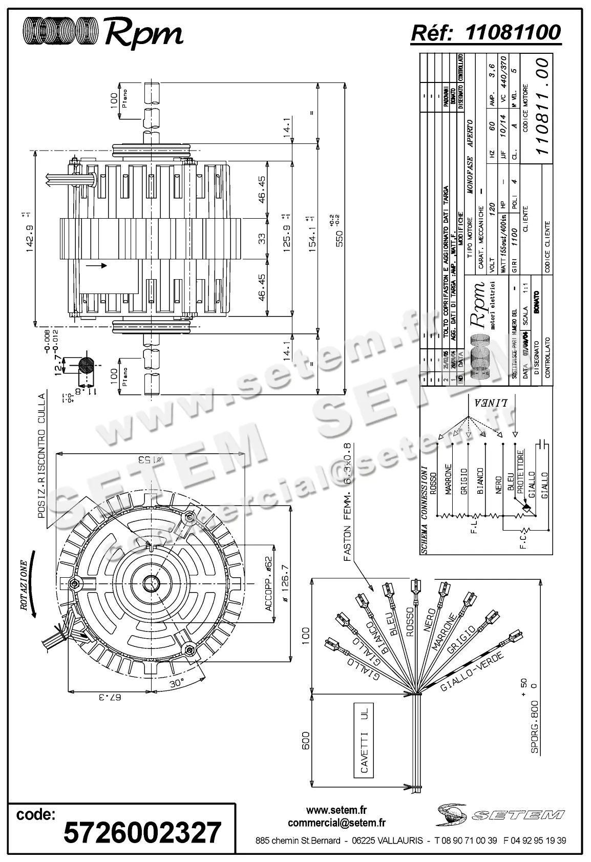 5726002327-MOTEUR RPM 11081100