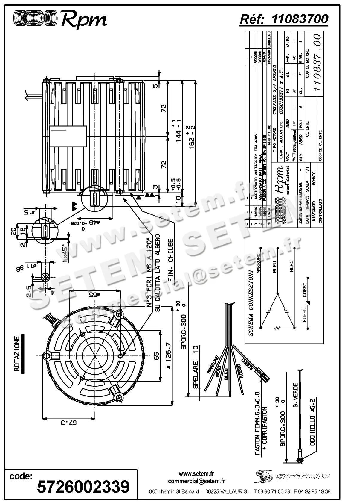 5726002339-MOTEUR RPM 11083700
