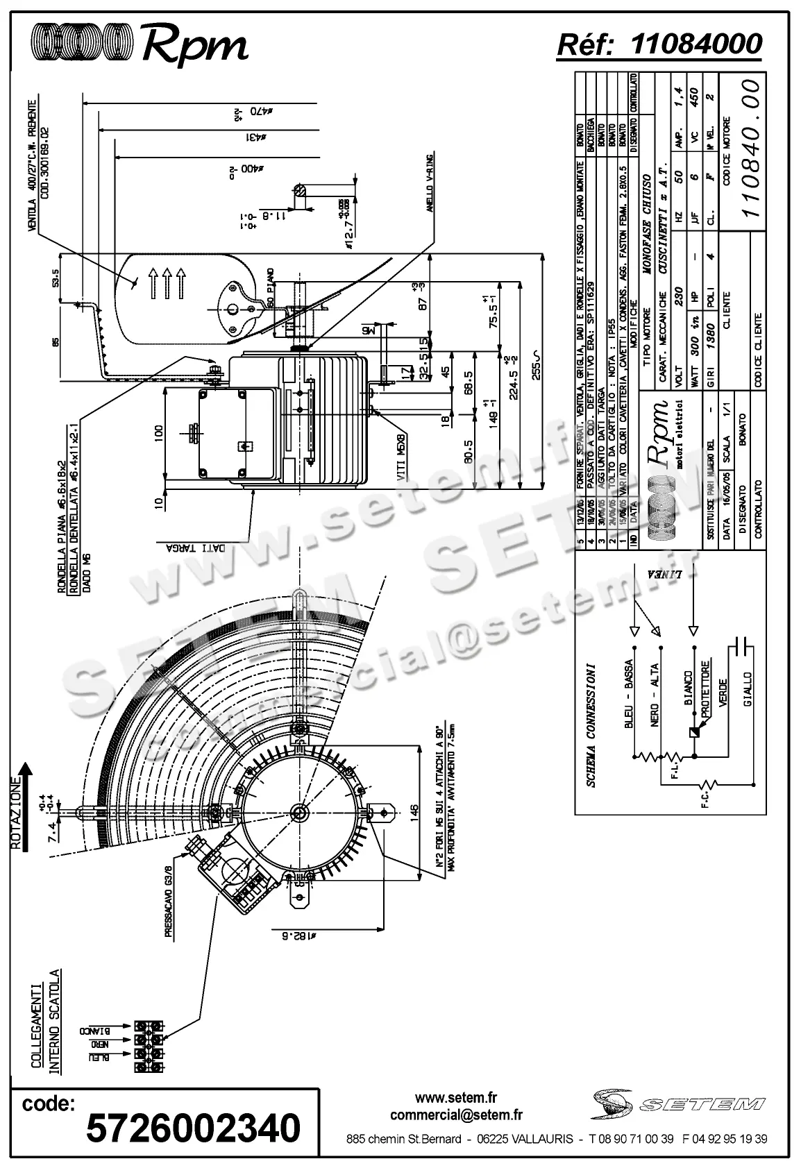 5726002340-MOTEUR RPM 11084000