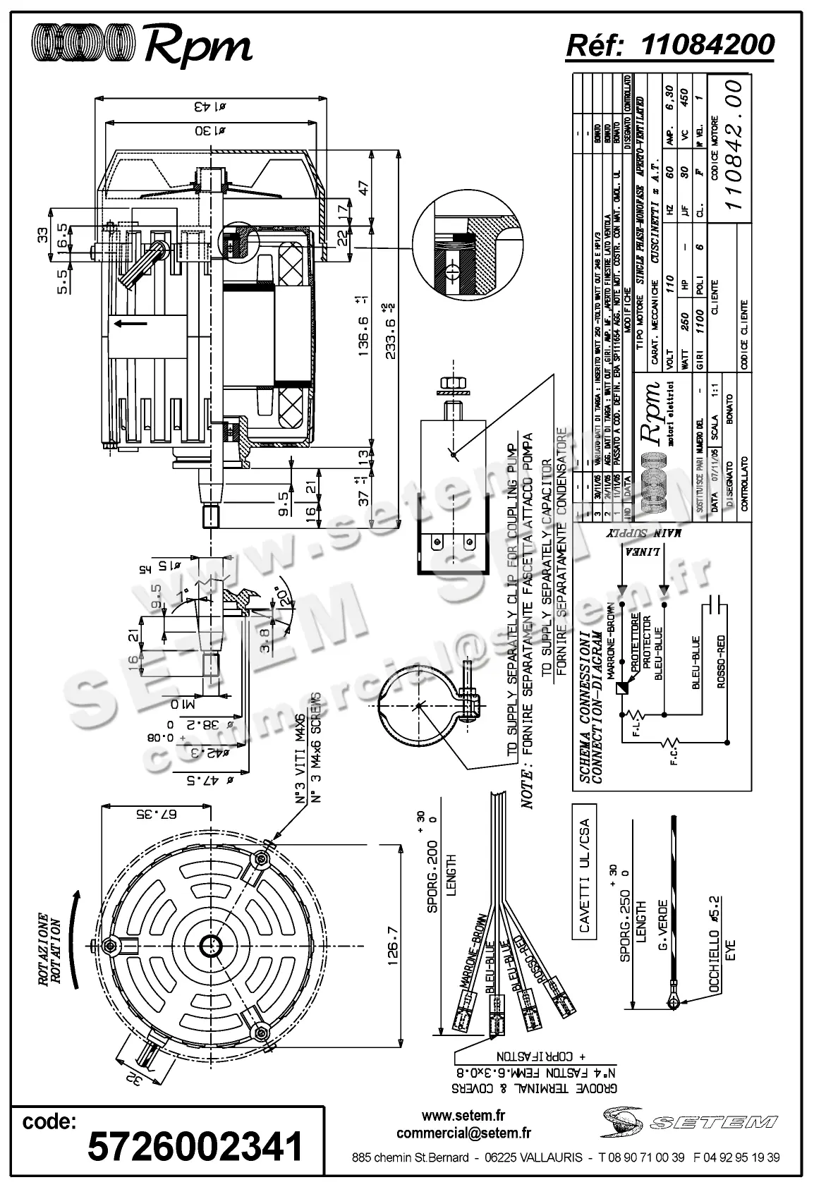 5726002341-MOTEUR RPM 11084200