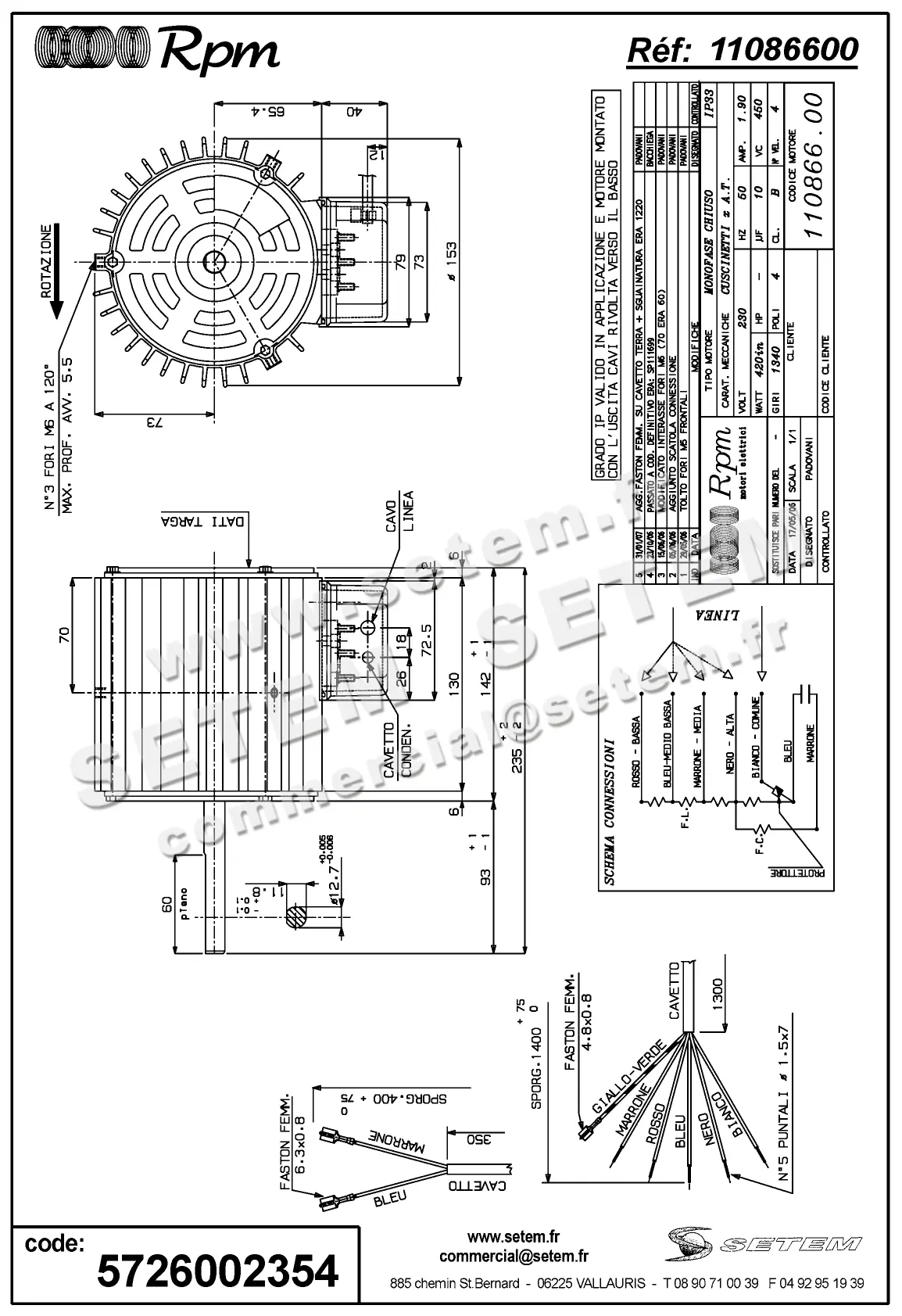 5726002354-MOTEUR RPM 11086600