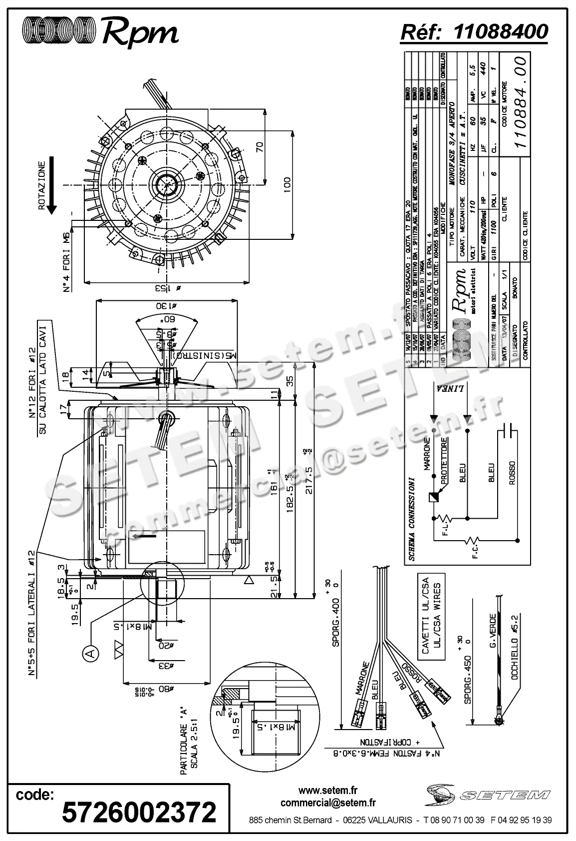 5726002372-MOTEUR RPM 11088400