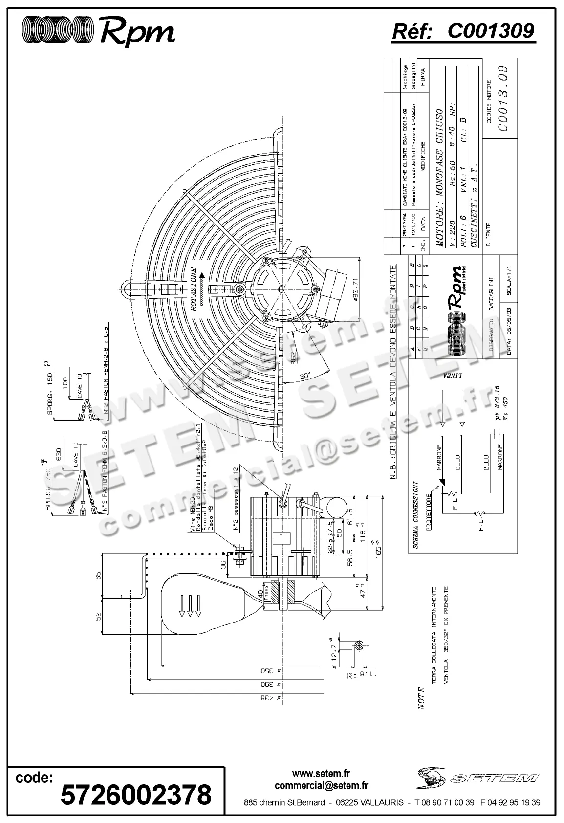 5726002378-MOTEUR RPM C001309