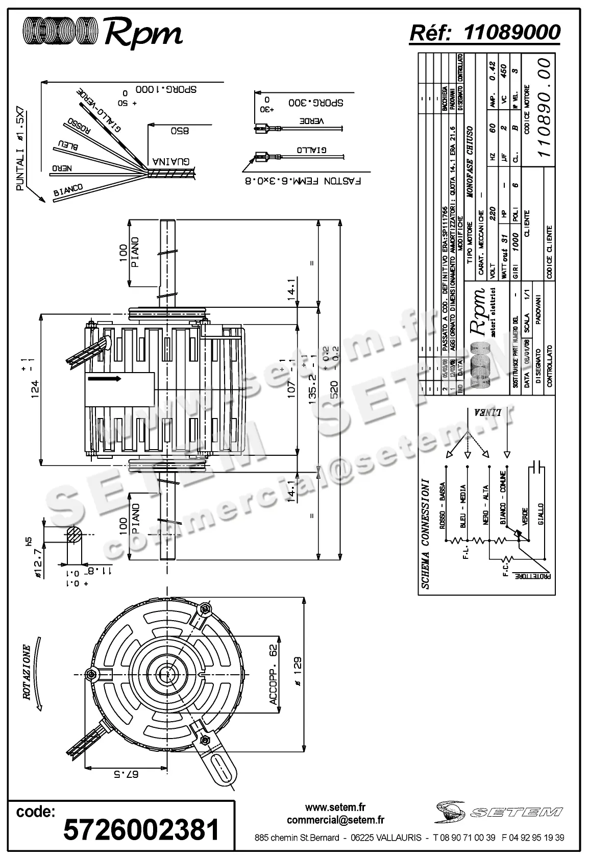 5726002381-MOTEUR RPM 11089000