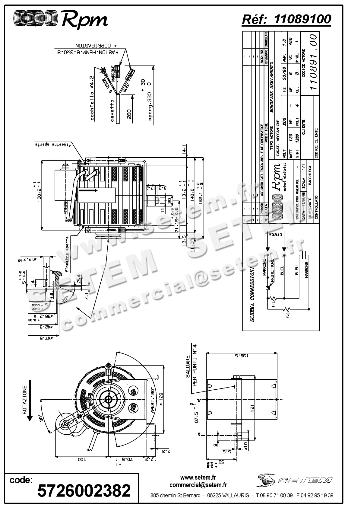 5726002382-MOTEUR RPM 11089100