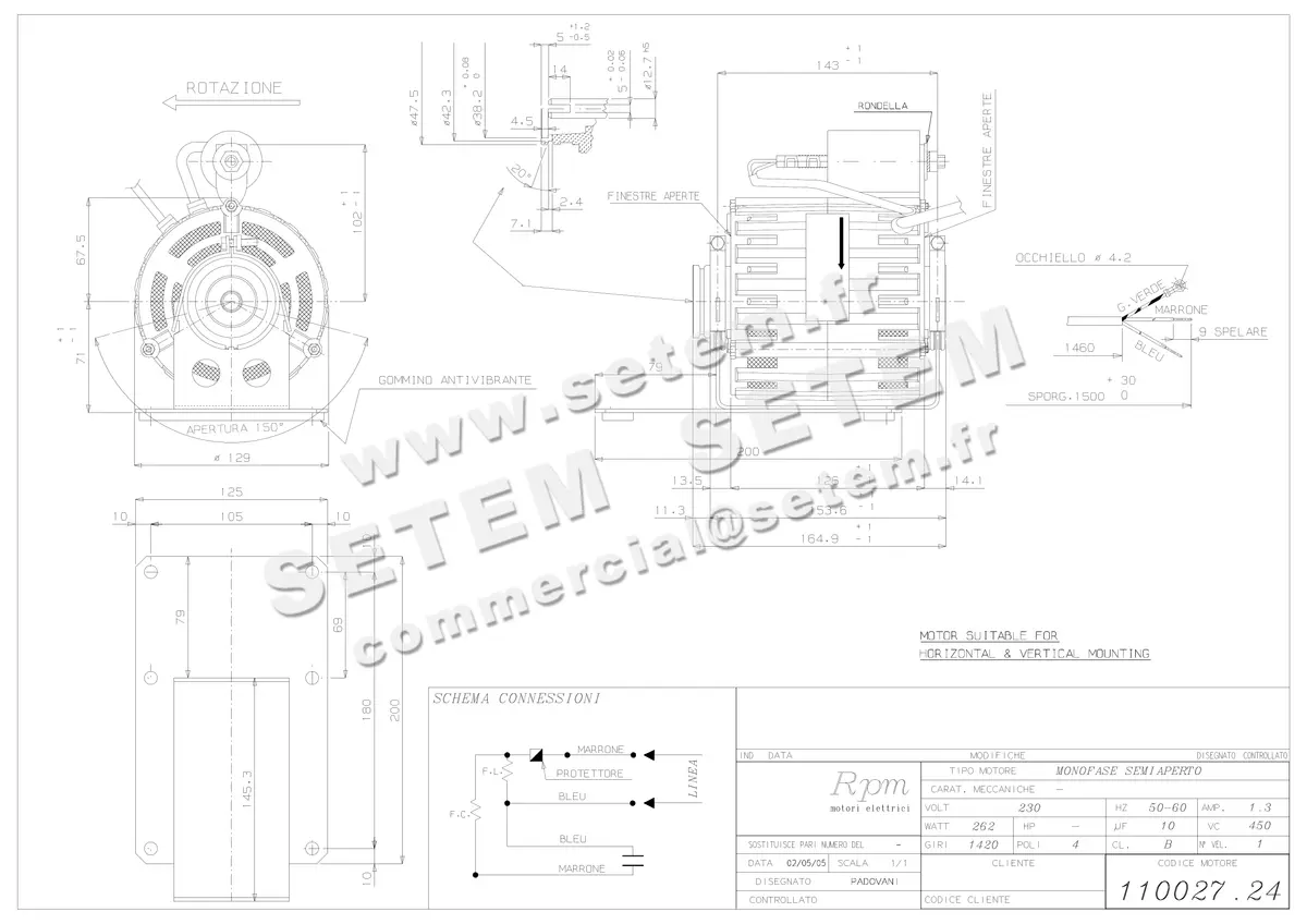 5726002412-MOTEUR RPM 11002724