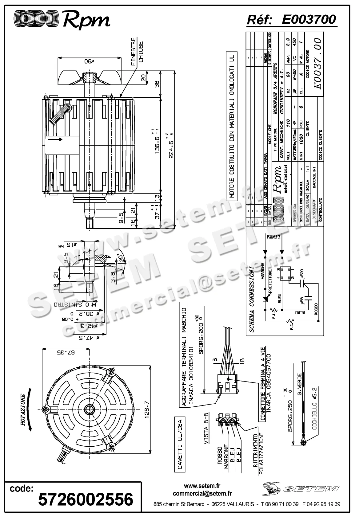 5726002556-MOTEUR RPM E003700