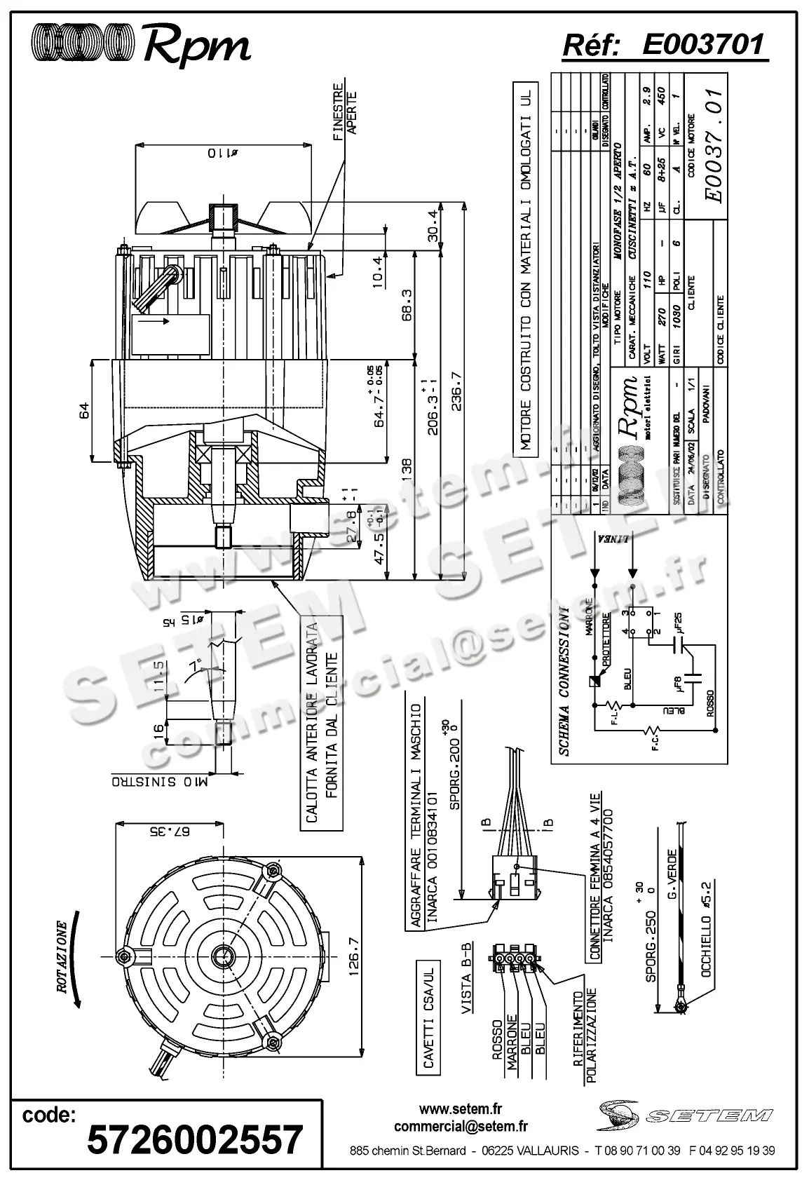 5726002557-MOTEUR RPM E003701