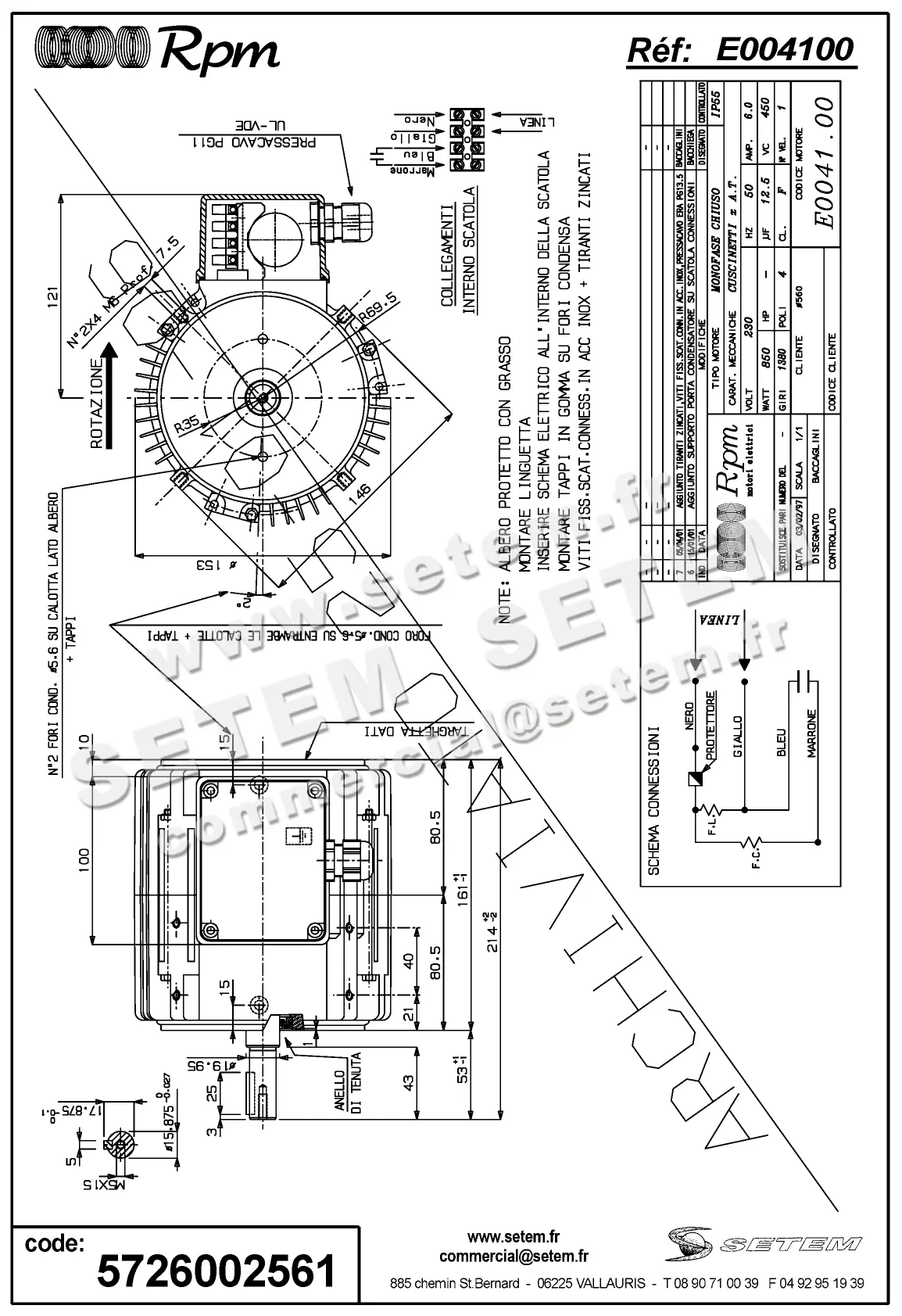 5726002561-MOTEUR RPM E004100