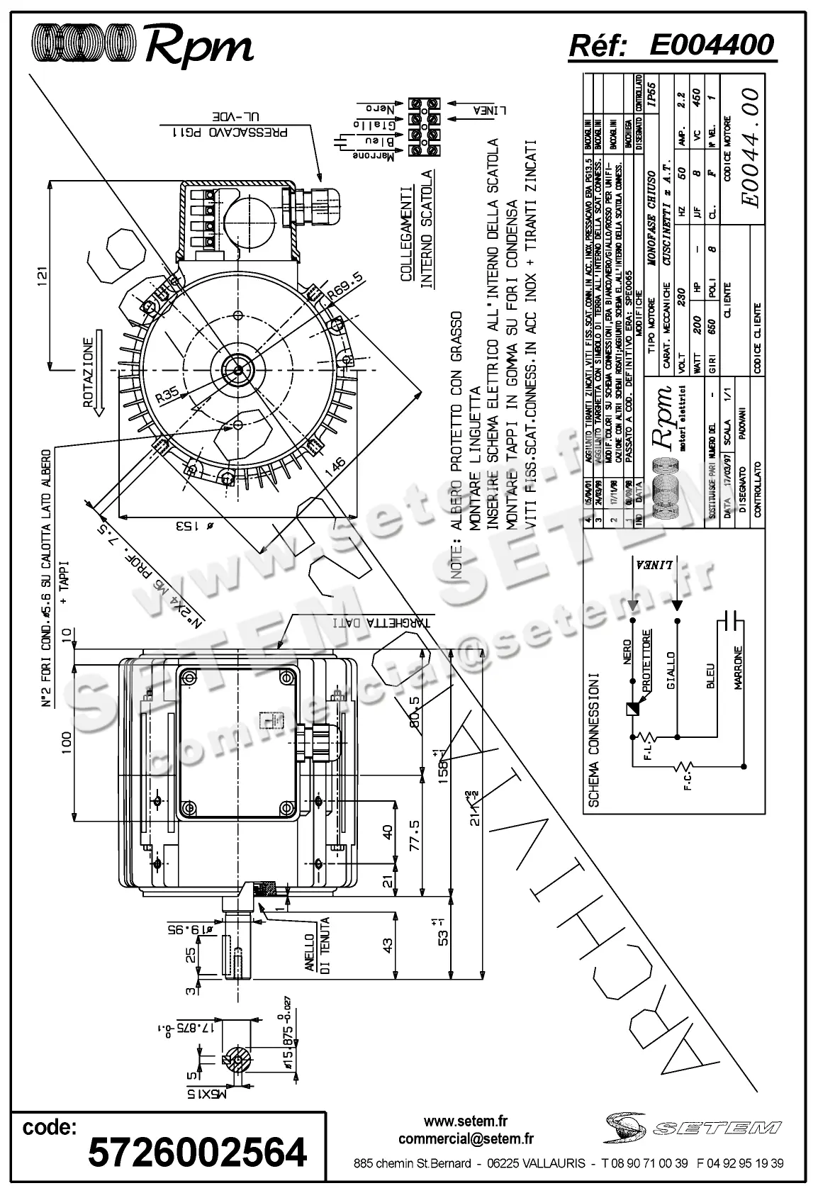 5726002564-MOTEUR RPM E004400