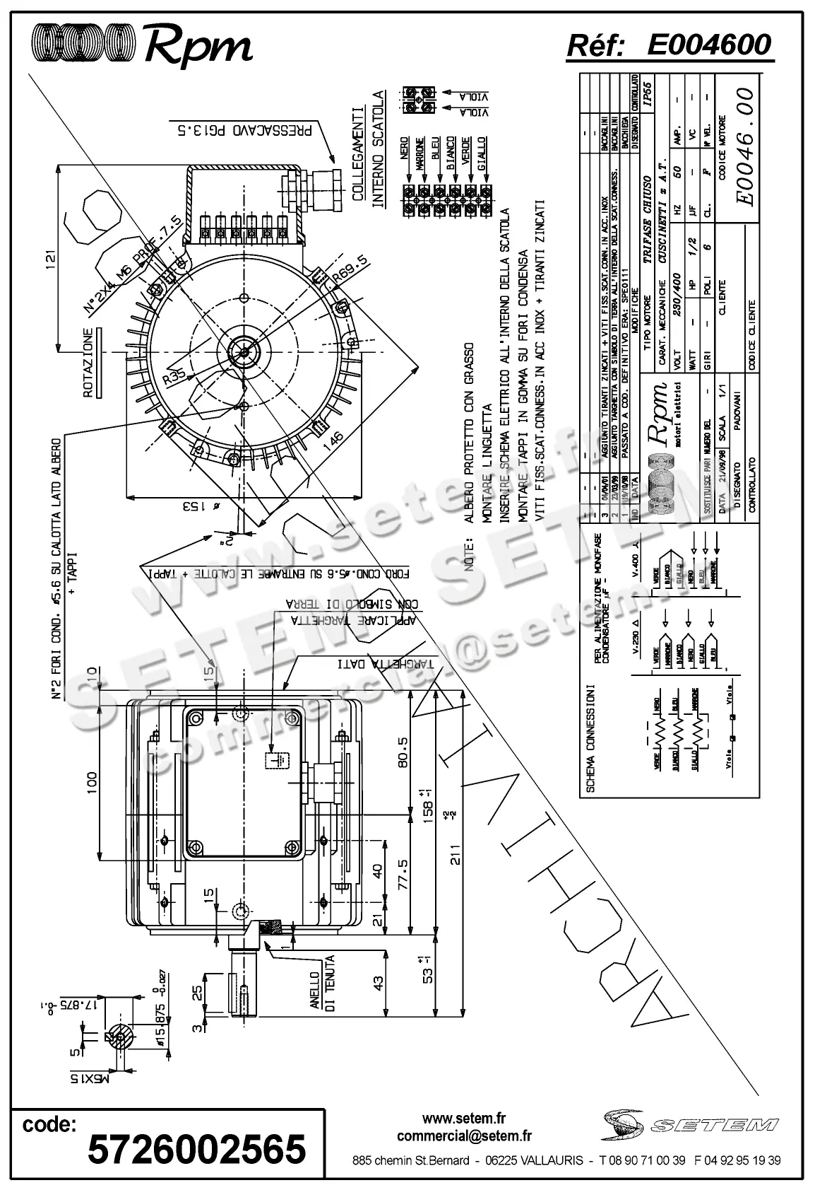 5726002565-MOTEUR RPM E004600