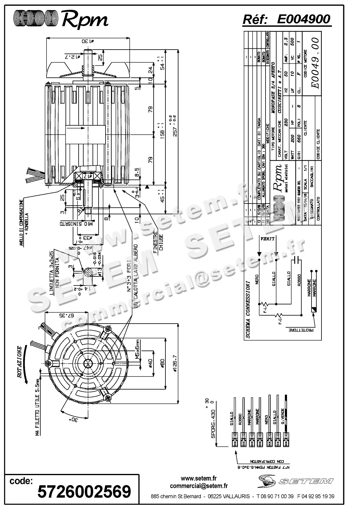 5726002569-MOTEUR RPM E004900