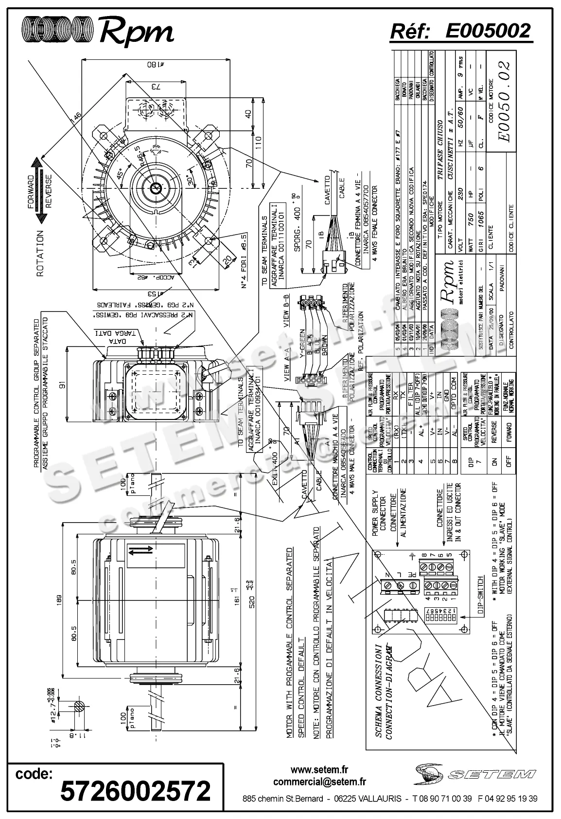 5726002572-MOTEUR RPM E005002