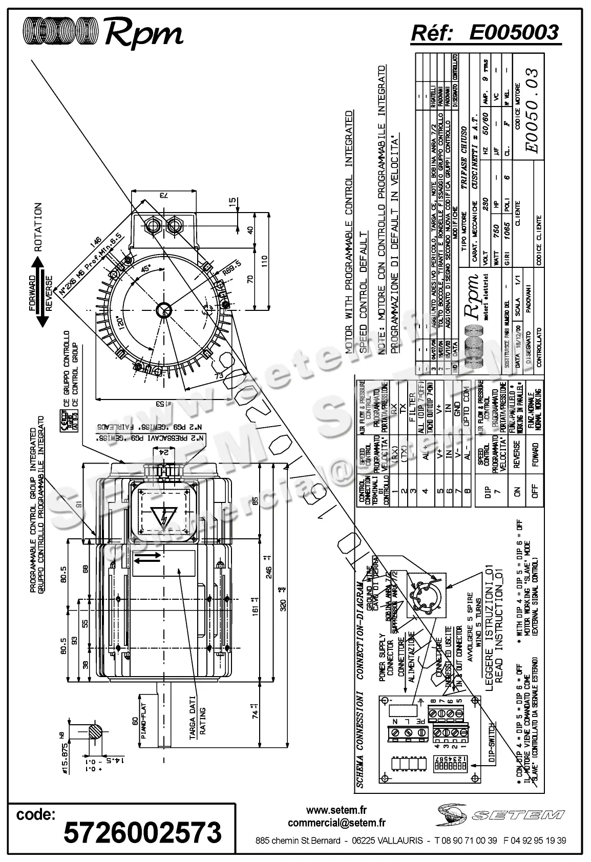 5726002573-MOTEUR RPM E005003