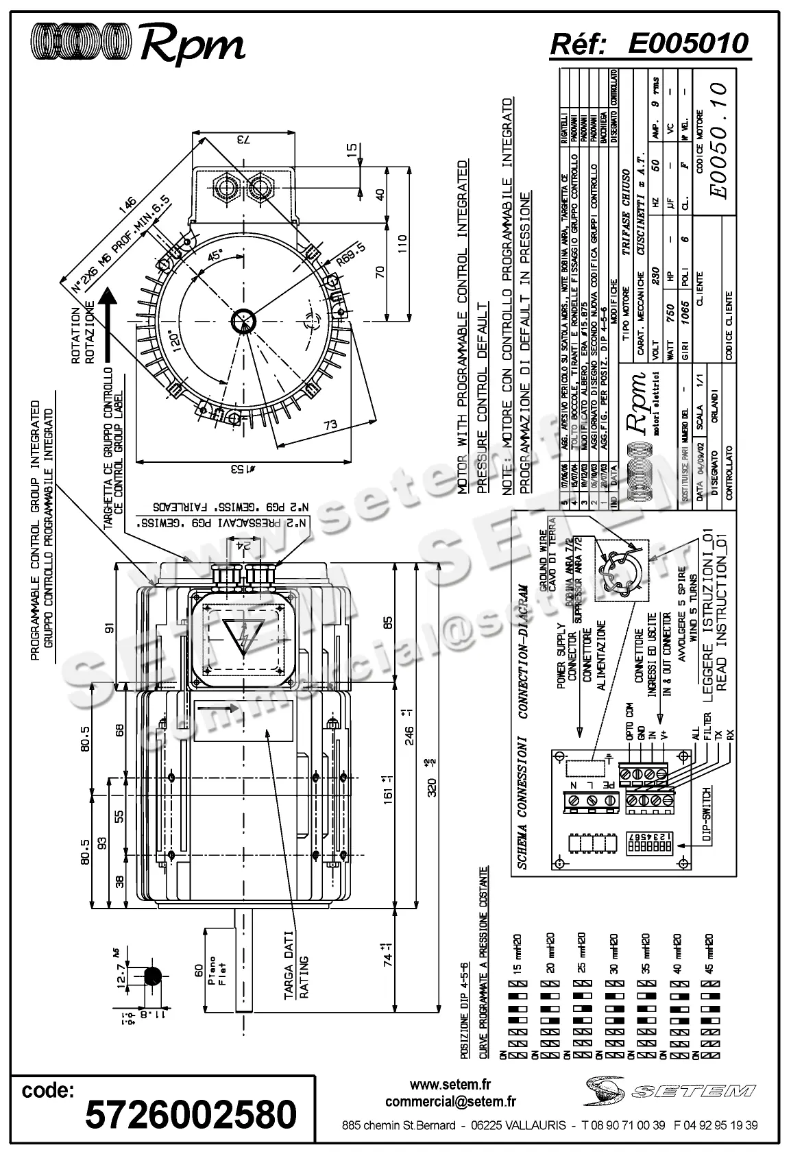 5726002580-MOTEUR RPM E005010