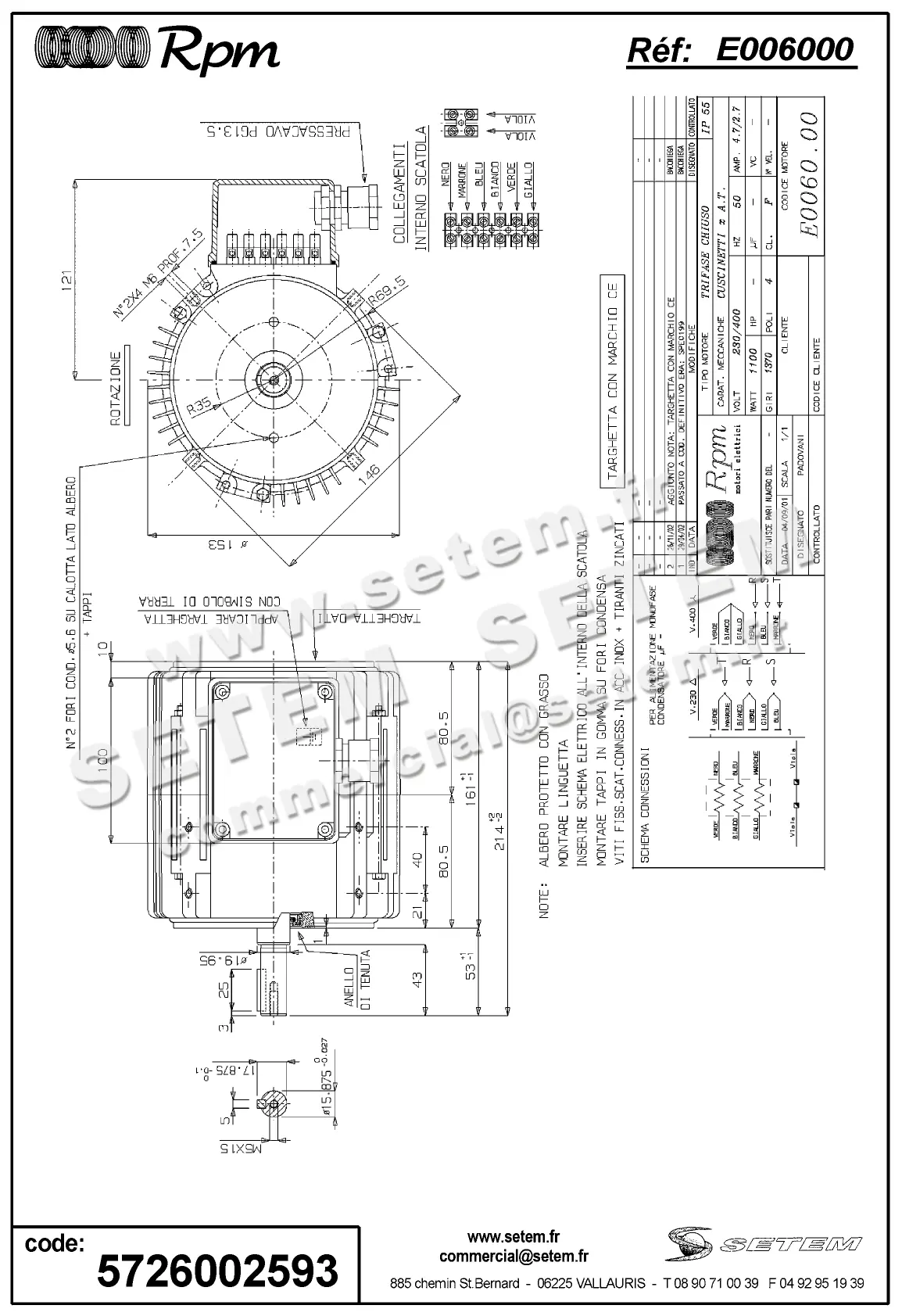 5726002593-MOTEUR RPM E006000