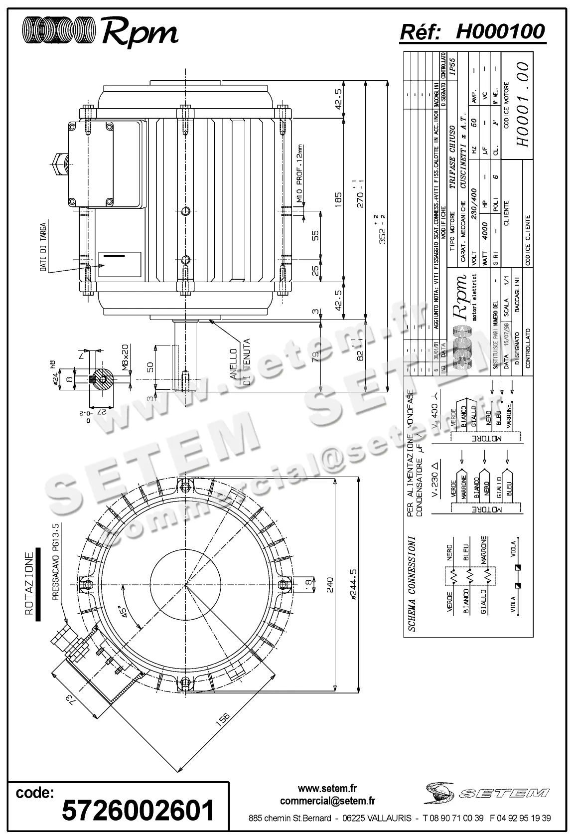 5726002601-MOTEUR RPM H000100