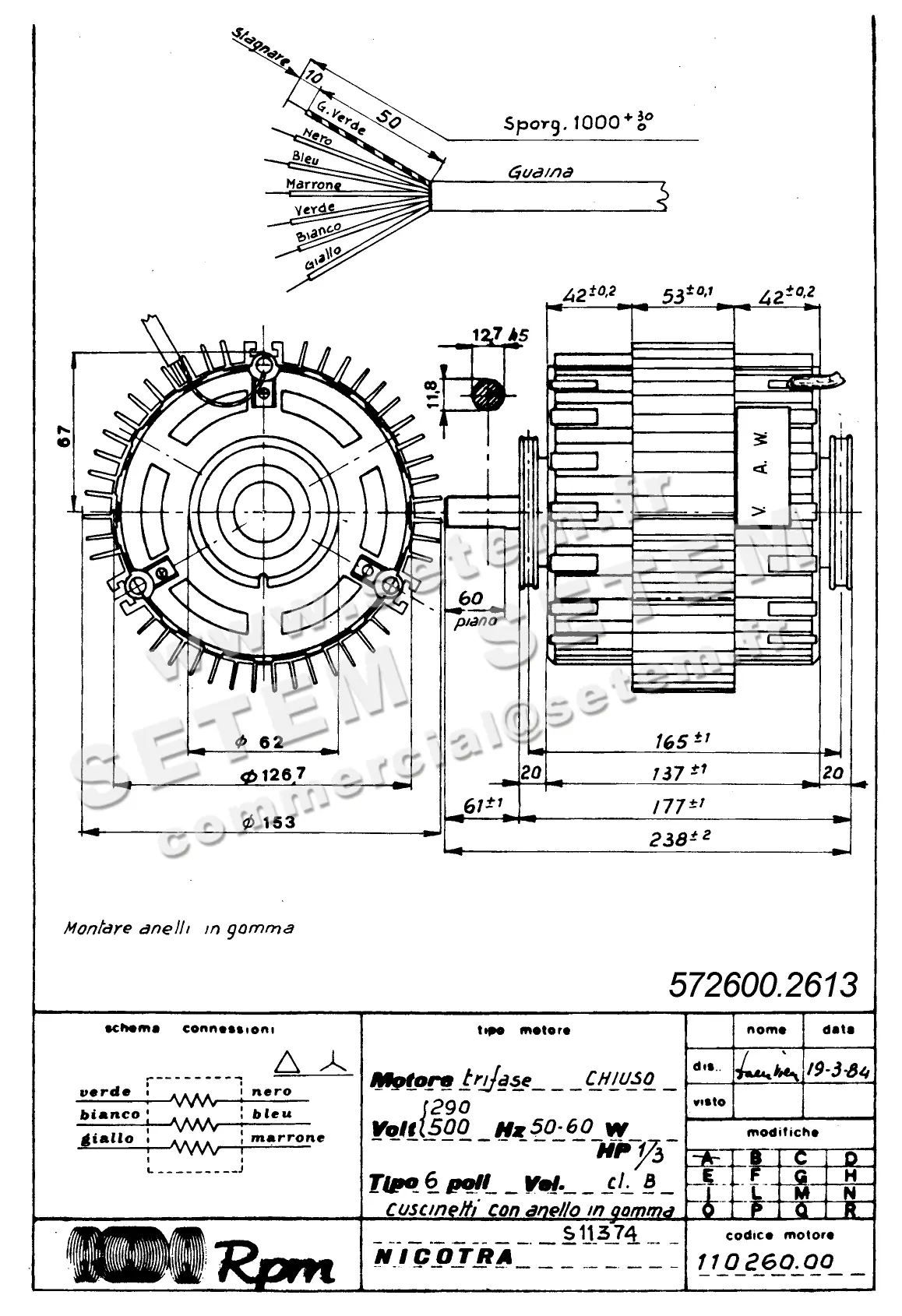 5726002613-MOTEUR RPM 11026000