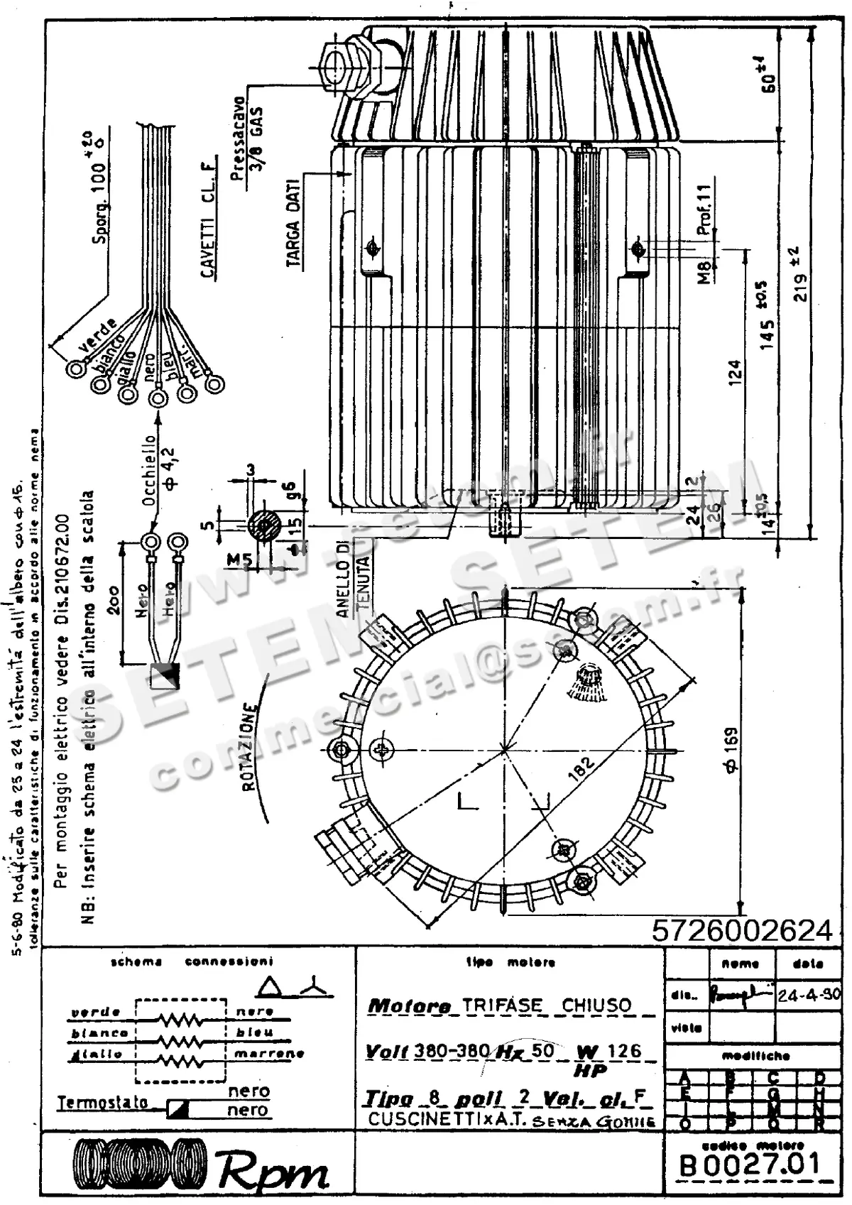 5726002624-MOTEUR RPM B002701