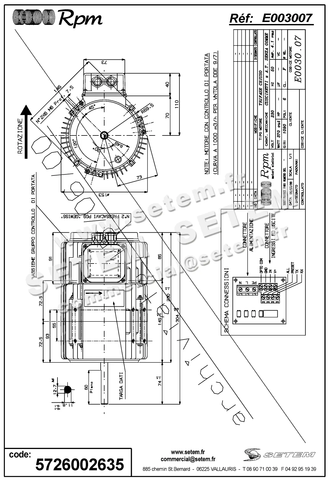 5726002635-MOTEUR RPM E003007
