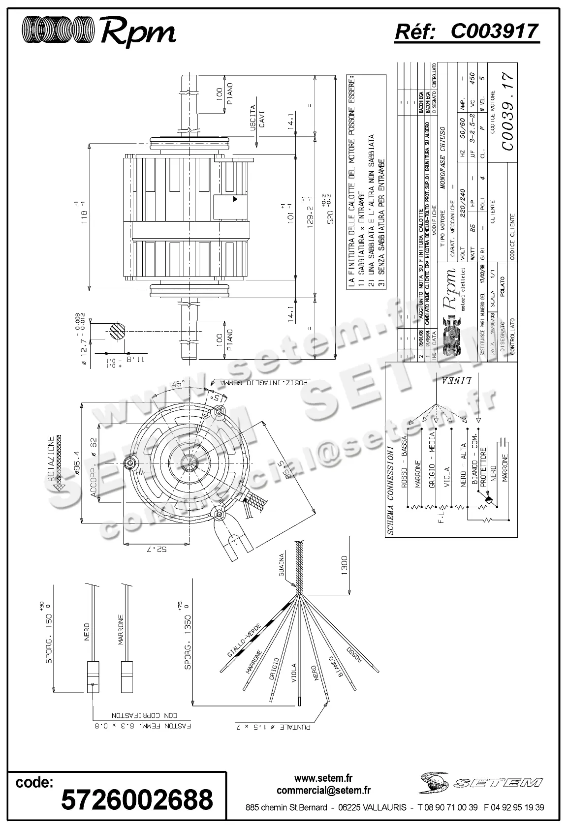 5726002688-MOTEUR RPM C003917