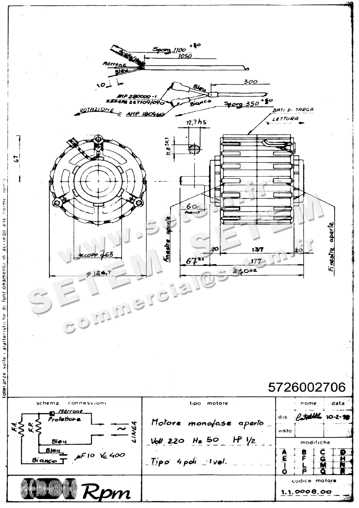 5726002706-MOTEUR RPM 11000800