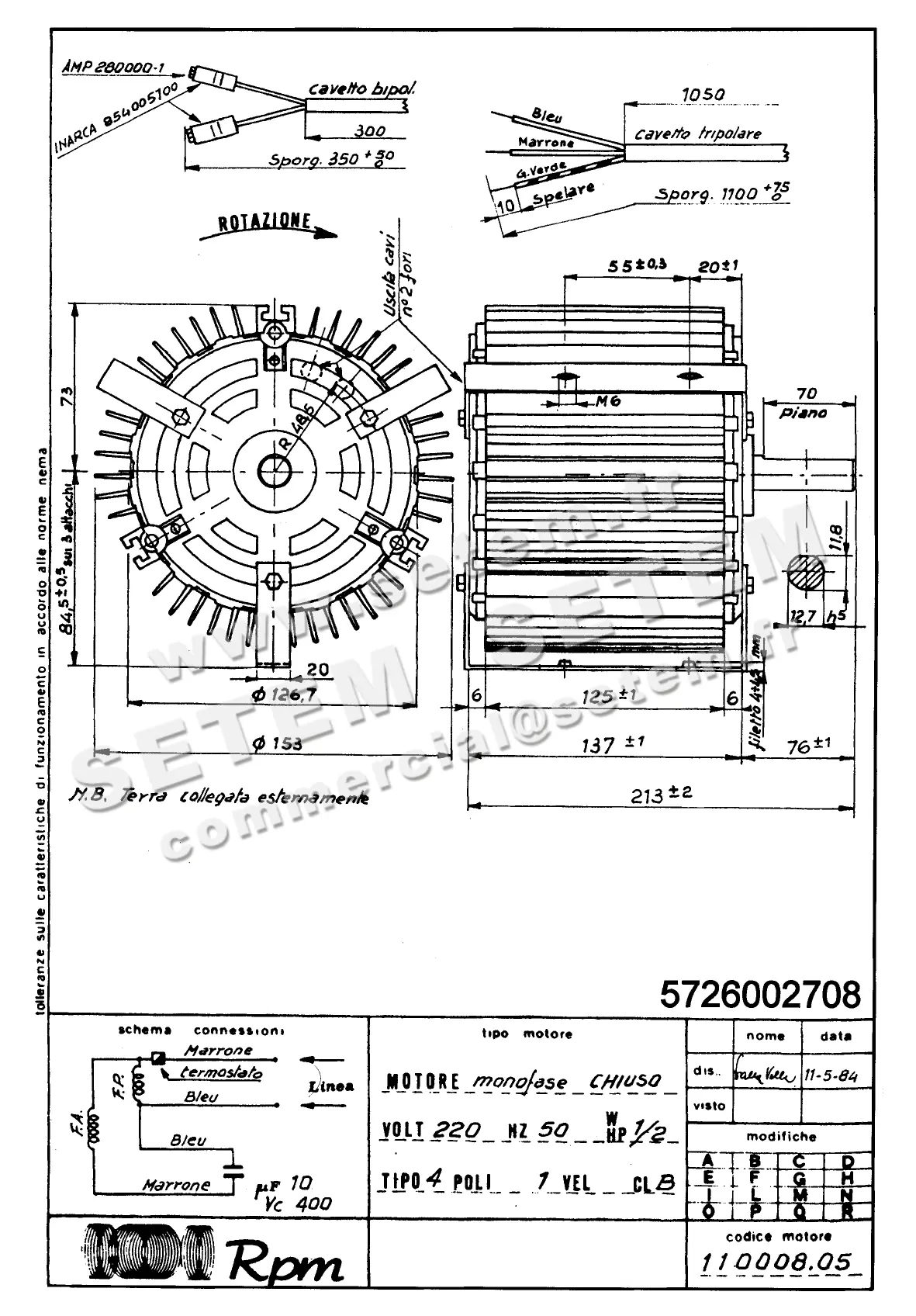 5726002708-MOTEUR RPM 11000805