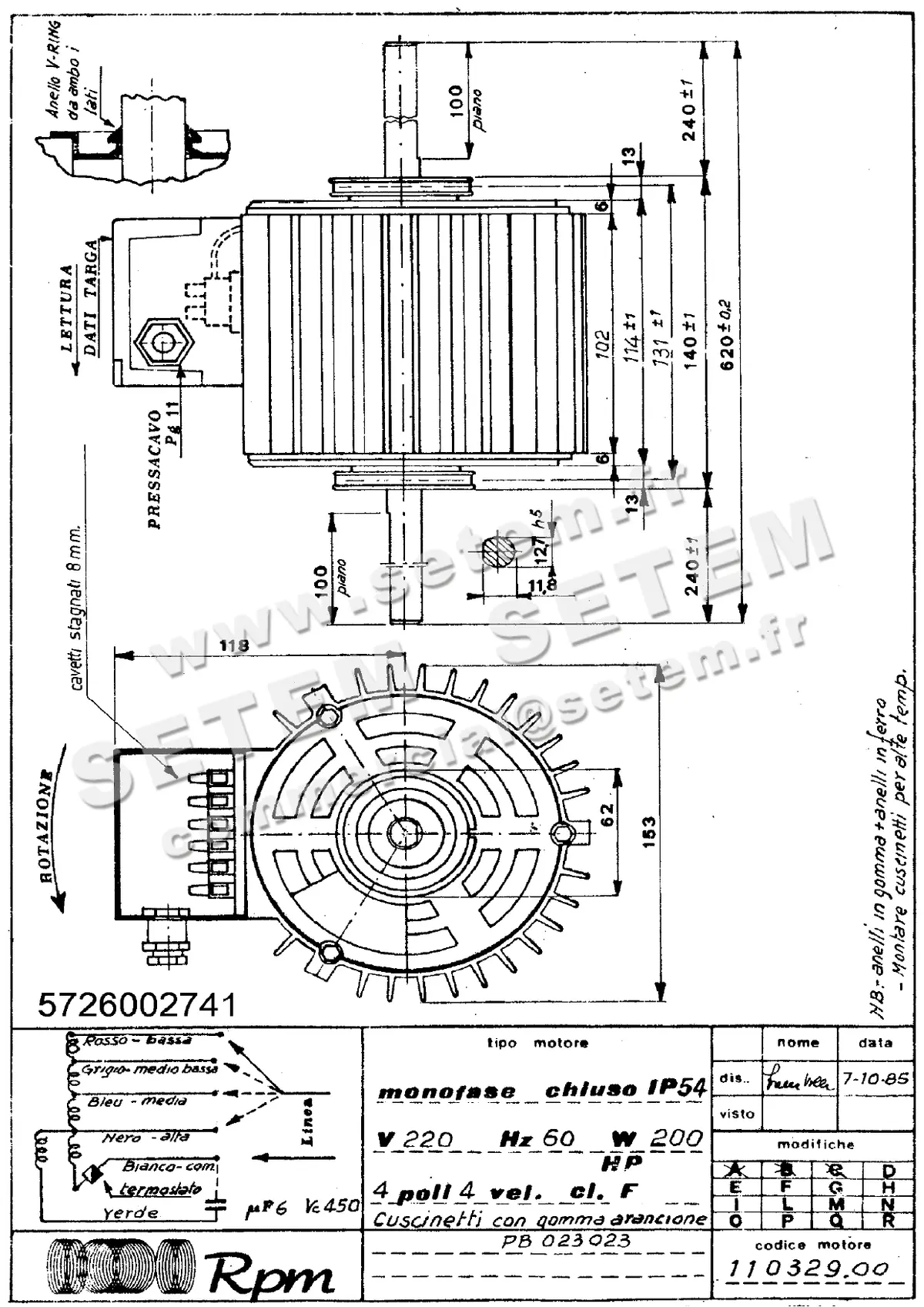 5726002741-MOTEUR RPM 11032900