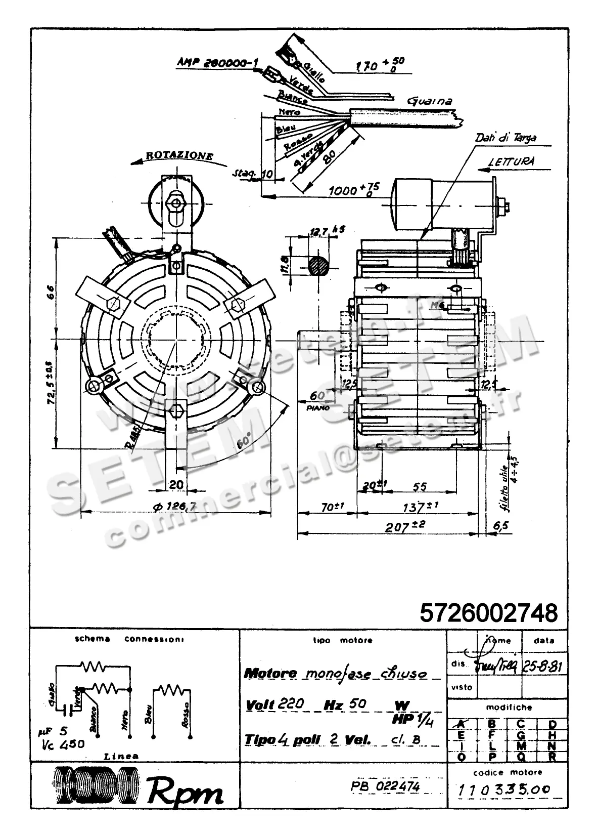 5726002748-MOTEUR RPM 11033500