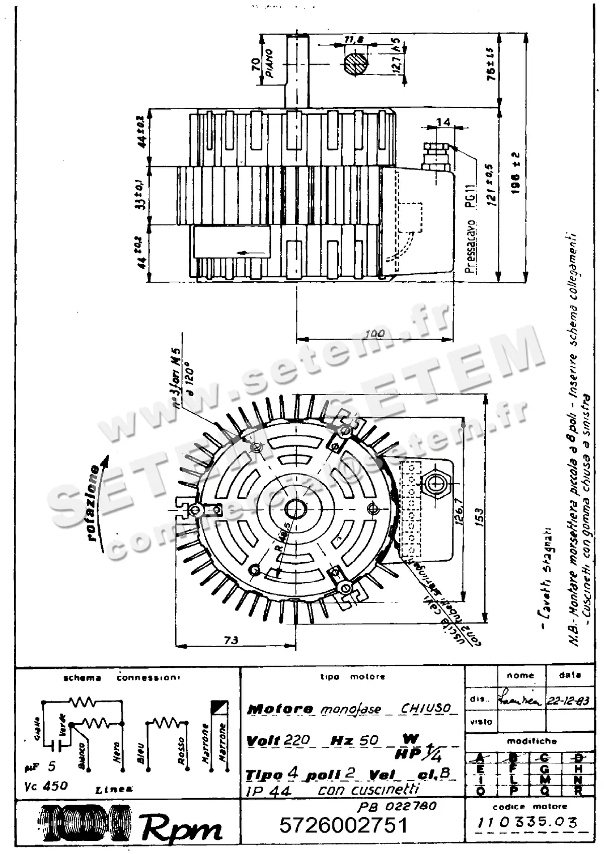 5726002751-MOTEUR RPM 11033503