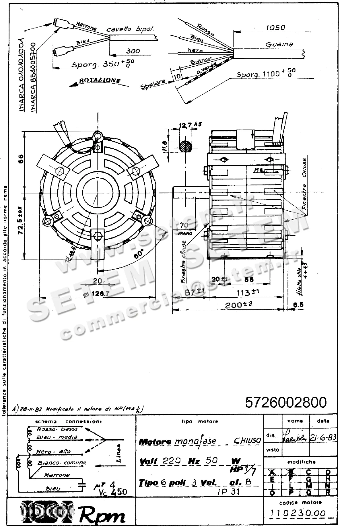 5726002800-MOTEUR RPM 11023000