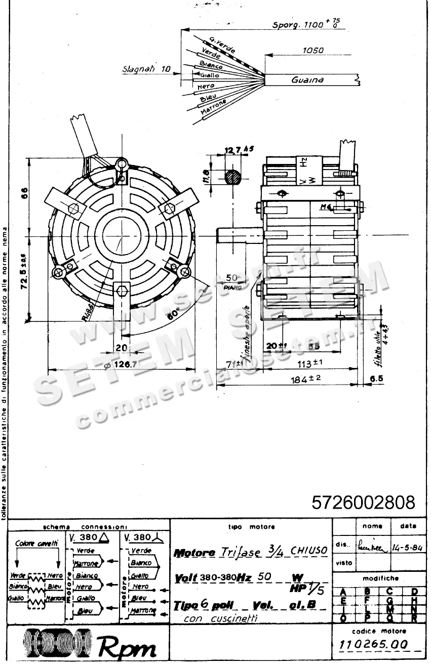 5726002808-MOTEUR RPM 11026500