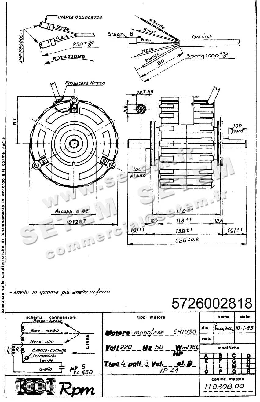 5726002818-MOTEUR RPM 11030800
