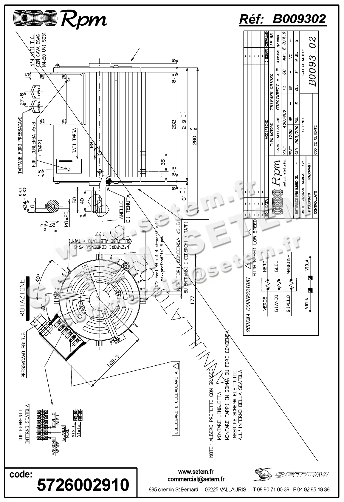 5726002910-MOTEUR RPM B009302