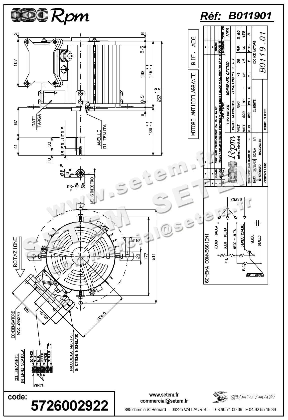 5726002922-MOTEUR RPM B011901