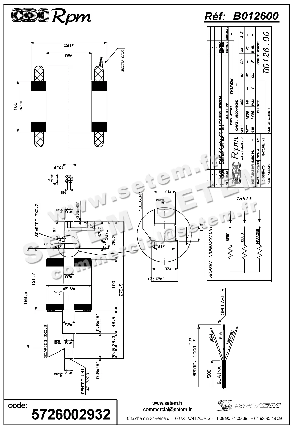 5726002932-MOTEUR RPM B012600