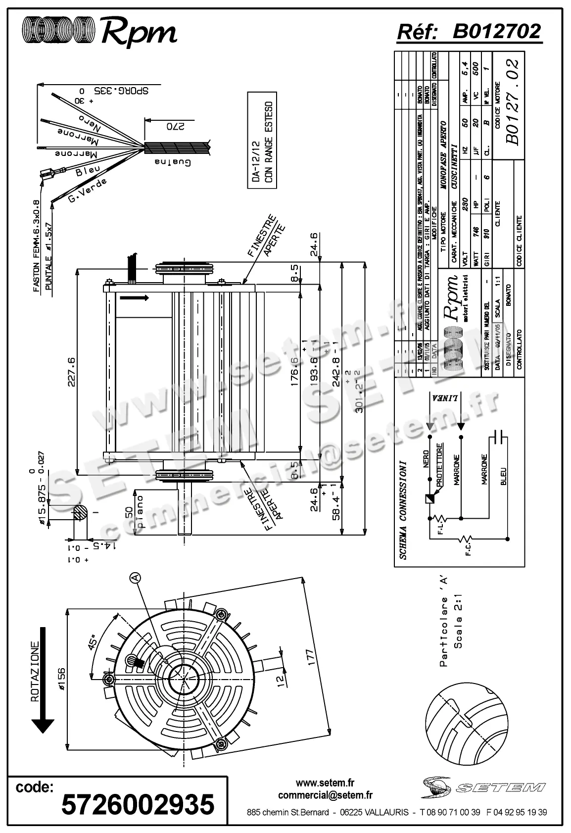 5726002935-MOTEUR RPM B012702
