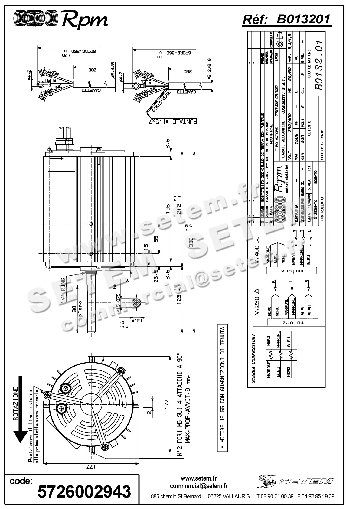 5726002943-MOTEUR RPM B013201