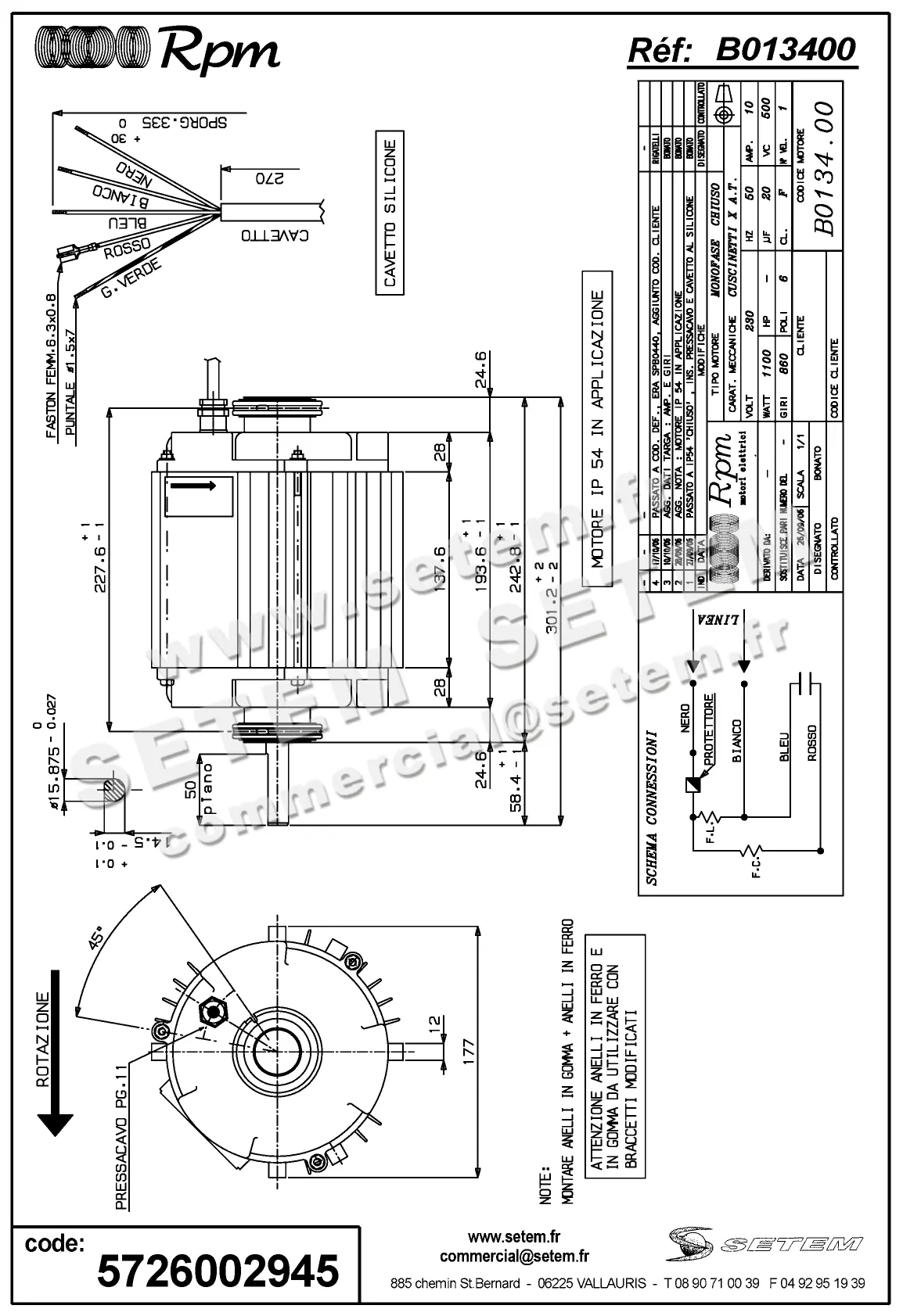 5726002945-MOTEUR RPM B013400