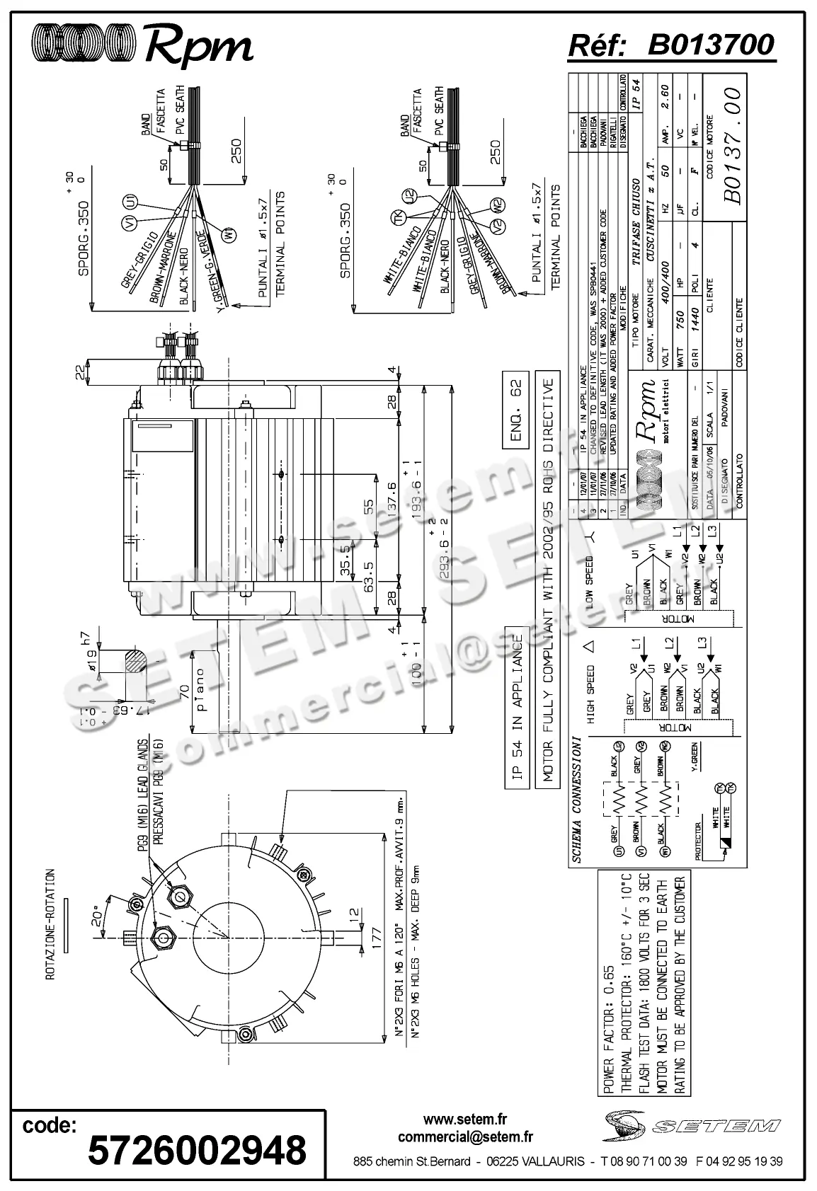 5726002948-MOTEUR RPM B013700