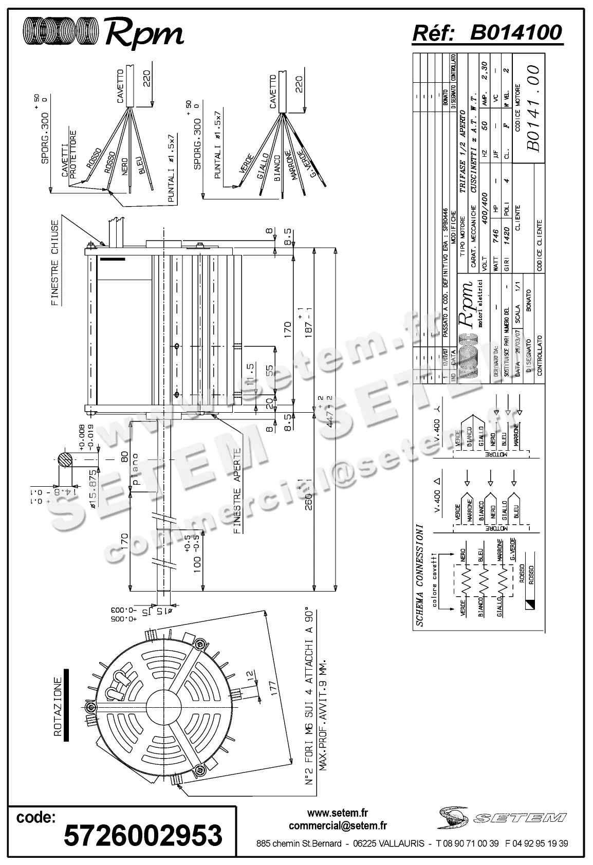 5726002953-MOTEUR RPM B014100