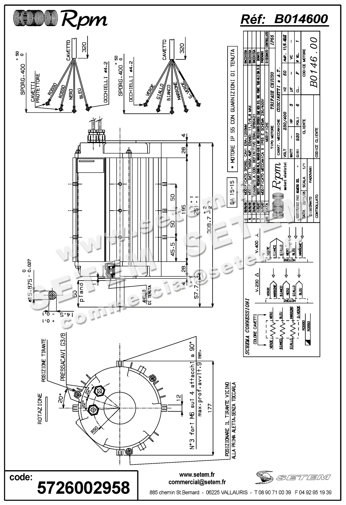 5726002958-MOTEUR RPM B014600