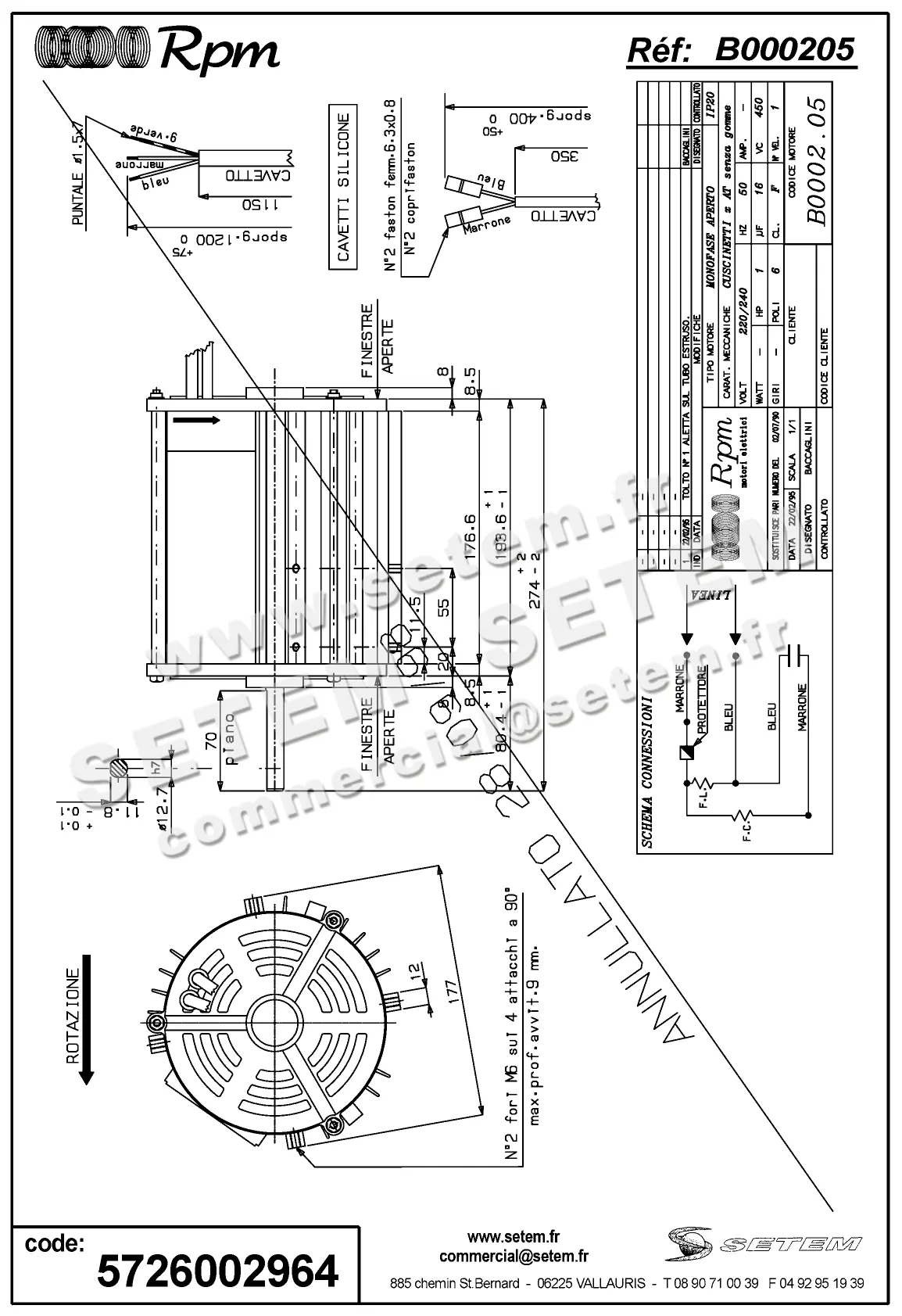 5726002964-MOTEUR RPM B000205