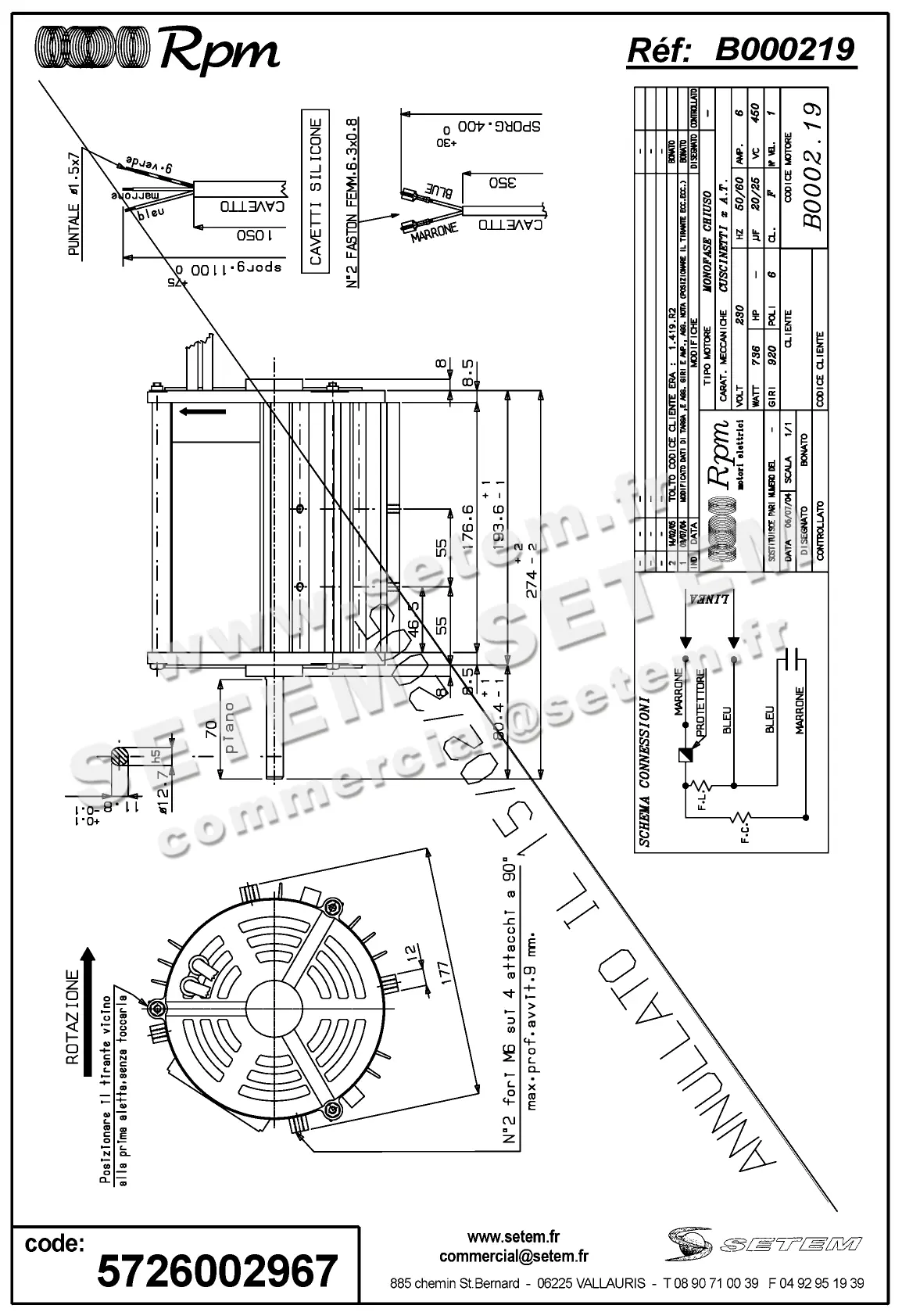 5726002967-MOTEUR RPM B000219