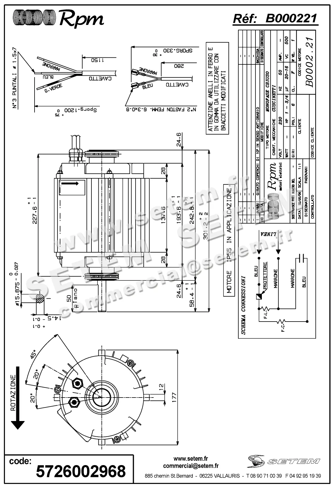 5726002968-MOTEUR RPM B000221