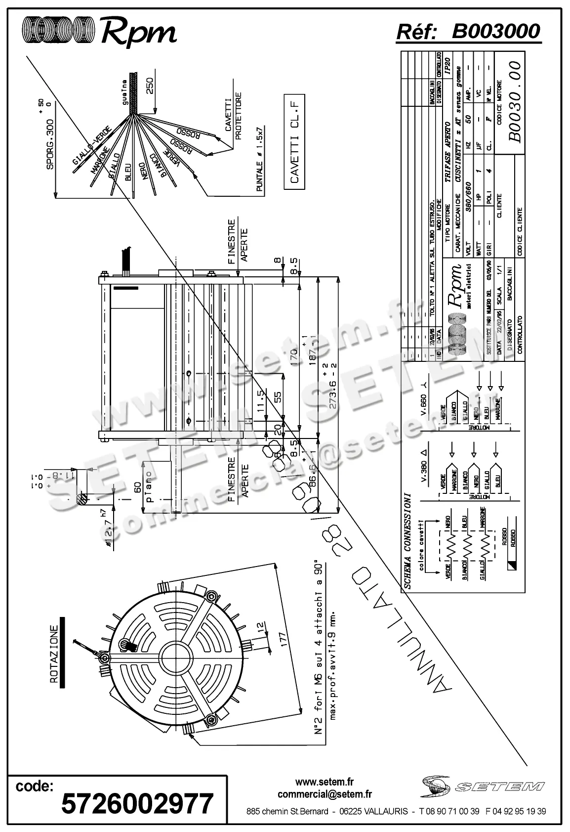5726002977-MOTEUR RPM B003000